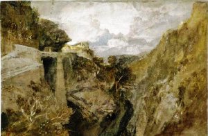 Fortified pass, Val d' Aosta by Joseph Mallord William Turner Oil Painting