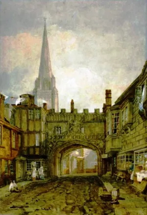 Gateway to the Close, Salisbury painting by Joseph Mallord William Turner
