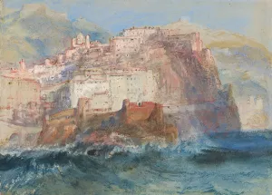 Genoa, from the Sea, looking up to the Church of Santa Maria Assunta in Carignano Oil painting by Joseph Mallord William Turner
