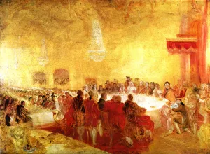 George IV at the Provost's Banquet in the Parliament House, Edinburgh by Joseph Mallord William Turner - Oil Painting Reproduction