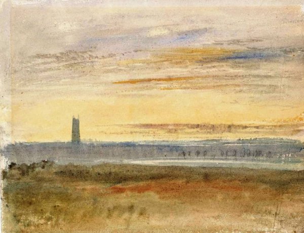 Gloucester Cathedral by Joseph Mallord William Turner - Hand-Painted Oil Painting Reproduction