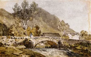 Grange Bridge, Borrowdale by Joseph Mallord William Turner - Oil Painting Reproduction