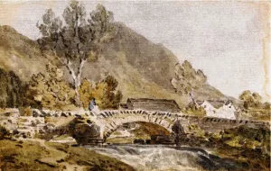 Grange Bridge, Borrowdale Oil painting by Joseph Mallord William Turner