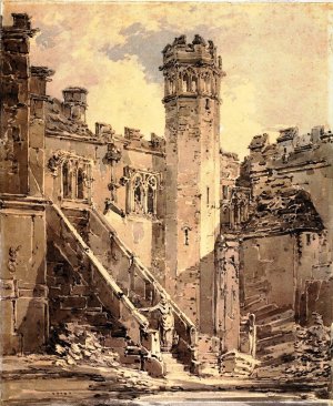Haddon Hall near Bakewell, Derbyshire by Joseph Mallord William Turner Oil Painting