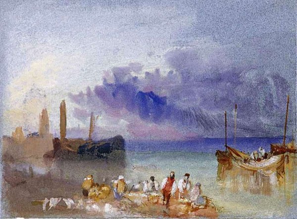 Harbour View by Joseph Mallord William Turner - Hand-Painted Oil Painting Reproduction