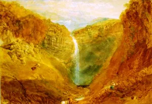 Hardraw Fall by Joseph Mallord William Turner Oil Painting