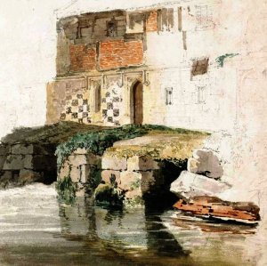 Harnham Mill, near Salisbury by Joseph Mallord William Turner Oil Painting