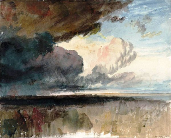 Heavy Dark Clouds by Joseph Mallord William Turner - Hand-Painted Oil Painting Reproduction