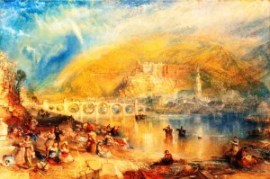 Heidelberg with a Rainbow by Joseph Mallord William Turner - Oil Painting Reproduction