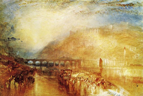 Heidelberg by Joseph Mallord William Turner - Hand-Painted Oil Painting Reproduction