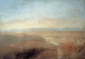 Hill Town on the Edge of the Campagna by Joseph Mallord William Turner Oil Painting