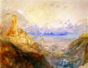 Hospenthal, Fall of St Gothard, Morning by Joseph Mallord William Turner Oil Painting