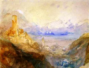 Hospenthal, Fall of St Gothard, Morning painting by Joseph Mallord William Turner