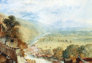 Ingleborough From The Terrace Of Hornby Castle Oil painting by Joseph Mallord William Turner