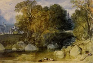 Ivy Bridge, Devonshire by Joseph Mallord William Turner - Oil Painting Reproduction