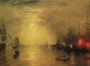 Keelman Heaving in Coals by Night by Joseph Mallord William Turner - Oil Painting Reproduction