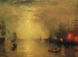 Keelman Heaving in Coals by Night Oil painting by Joseph Mallord William Turner