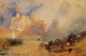 Kidwelly Castle Oil painting by Joseph Mallord William Turner
