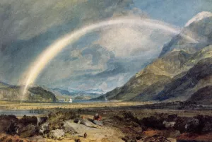Kilchern Castle, with the Cruchan Ben Mountains, Scotland Noon by Joseph Mallord William Turner Oil Painting