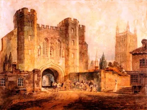King Edgar's Gate, Worcester painting by Joseph Mallord William Turner