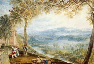 Kirby Londsale Churchyard Oil painting by Joseph Mallord William Turner