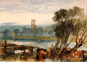 Kirkstall Abbey, on the River Aire by Joseph Mallord William Turner - Oil Painting Reproduction