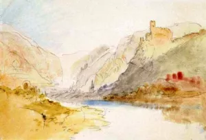 Klemenskapelle on the Rhine by Joseph Mallord William Turner - Oil Painting Reproduction