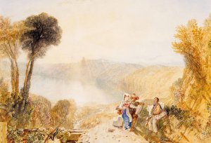 Lake Albano, Italy by Joseph Mallord William Turner Oil Painting