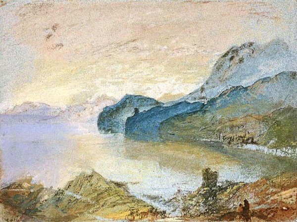 Lake Como Looking Towards Lecco by Joseph Mallord William Turner - Hand-Painted Oil Painting Reproduction