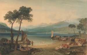 Lake Geneva and Mount Blanc by Joseph Mallord William Turner Oil Painting