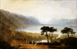 Lake of Geneva from Montreux by Joseph Mallord William Turner - Oil Painting Reproduction