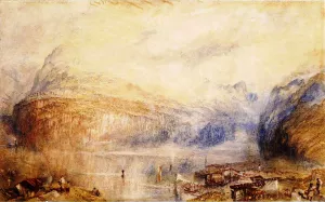 Lake of Lucerne from Brunnen Oil painting by Joseph Mallord William Turner