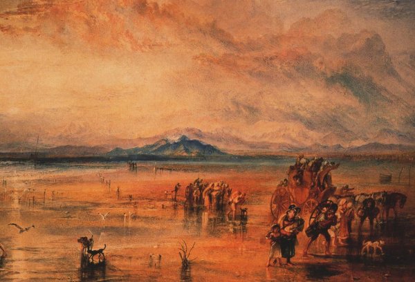 Lancaster Sands by Joseph Mallord William Turner - Hand-Painted Oil Painting Reproduction