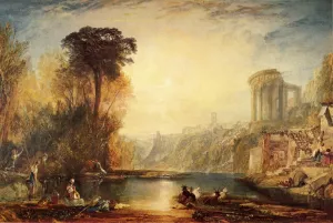 Landscape: Composition of Tivoli by Joseph Mallord William Turner - Oil Painting Reproduction