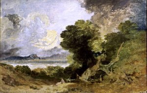 Landscape with Lake and Fallen Tree by Joseph Mallord William Turner Oil Painting