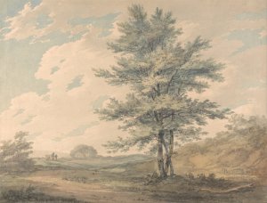 Landscape with Trees and Figures by Joseph Mallord William Turner Oil Painting