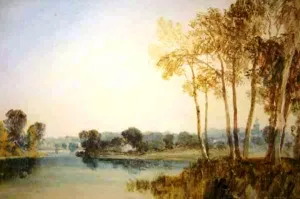 Landscape with Trees by the River Thames by Joseph Mallord William Turner Oil Painting
