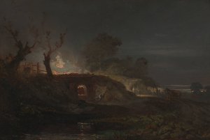 Limekiln at Coalbrookdale by Joseph Mallord William Turner Oil Painting