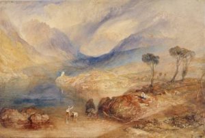 Llanberis Lake and Snowdon - Caernarvon, Wales by Joseph Mallord William Turner Oil Painting