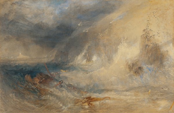 Long Ship's Lighthouse, Land's End  by Joseph Mallord William Turner - Hand-Painted Oil Painting Reproduction