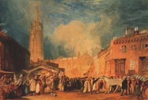 Louth, Lincolnshire by Joseph Mallord William Turner - Oil Painting Reproduction