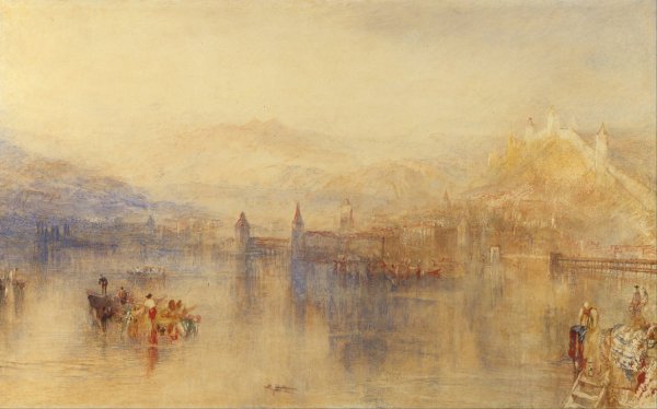 Lucerne from the Lake  by Joseph Mallord William Turner - Hand-Painted Oil Painting Reproduction