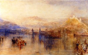 Lucerne From The Lake by Joseph Mallord William Turner Oil Painting