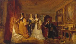 Lucy, Countess of Carlisle, and Dorothy Percy's Visit to their Father Lord Percy painting by Joseph Mallord William Turner