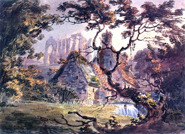Main Product Photo of Malmesbury Abbey Painting by Joseph Mallord William Turner