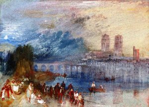 Mantes Oil painting by Joseph Mallord William Turner