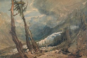 Mer de Glace, in the Valley of Chamouni, Switzerland by Joseph Mallord William Turner Oil Painting