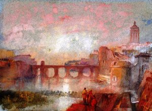 Mezieres, with the Pont de Pierre and Church of Notre-Dame by Joseph Mallord William Turner Oil Painting