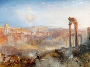 Modern Rome - Campo Vaccino Oil painting by Joseph Mallord William Turner