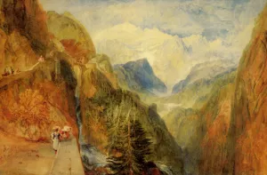 Mont Blanc from Fort Roch, Val D'Aosta by Joseph Mallord William Turner Oil Painting